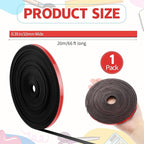 AmazingSpark Magnetic Tape Roll Thin Strips, 0.39 Inch x 66 Feet Magnetic Board Dividers Whiteboard Graphic Decorative Tape Marking Line for Classroom Office Art Accessories(Red)