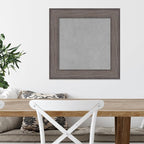Amanti Art Grey Framed Magnetic Board 21x21 Small Vision Board for use with Magnets, 100% Metal Sheet to Display Items as Office Decor or for Home Organization in mudroom, Kitchen or Kids Room