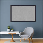 Amanti Art Black Framed Magnetic Board 27x39 Large Vision Board for use with Magnets, 100% Metal Sheet to Display Items as Office Decor or for Home Organization in mudroom, Kitchen or Kids Room