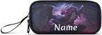 BOENLE Custom Dragon Purple Pencil Case Box Boys Girls Personalized Name Large Pencil Pouch Stationery Pen Bag Organizer for Kids Adults School Office