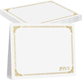 gisgfim 15Pcs Certificate Holders Diploma Covers Single Sided Gold Foil Border Award Certificate Covers for Letter Size 8.5x11 Certificates Cardstock Document Papers Storage Organizer (White)