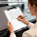Zoenley A4 Plastic Clipboard Set of 12, Clear 12.5 x 9 Letter Size for Classroom, Students, Teacher, Nurse, A4 Transparent 8.5 x 11 Clip Board with Low Profile Black Clip, Office & School Supplies