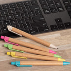 Simply Genius Bulk Retractable Ballpoint Pens - 100 Pack, 1 mm Tip, Black Ink, Multicolor Barrels - Smooth Writing & Comfortable Grip for Office, School & Home