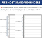 5 Sheets 10 Pages Postage Stamp Album Pages, 8 Pockets 7.7x 1.18in Stamp Collection Inserts, 9 Hole Standard Stamp Collecting Album Sleeves for Stamp Collection Binder IS010810