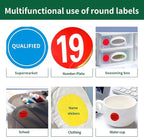 Gemsroyal 3 Inch Yellow Round Labels Printable,3" Matte Yellow Color Coding Labels for Laser/Inkjet Printers,3 Colorful Circle Stickers,180 Circle Labels in Total,Letter Size