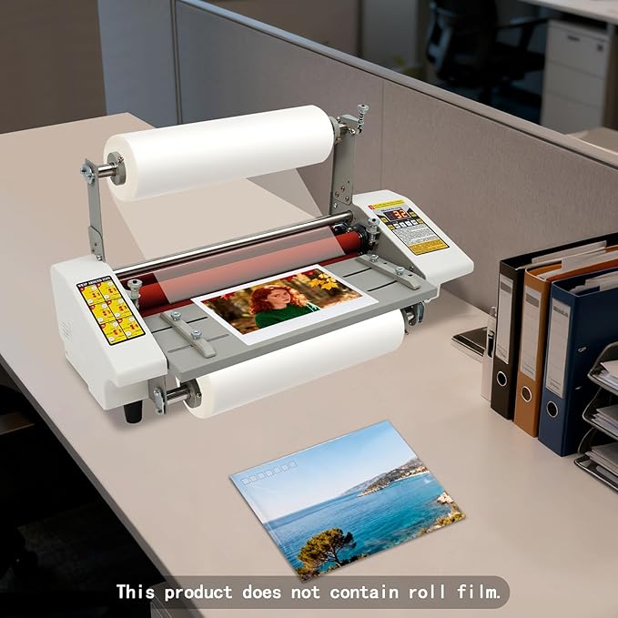 20.28" Laminator Machine,Hot&Cold Roller Laminating Machine,Single/Dual Sided Laminating Machines with Digital Display and Adjustable Roller Gap for Office Studio Documents Photos Cards