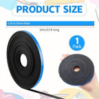 AmazingSpark Magnetic Tape Roll Thin Strips, 0.39 Inch x 33 Feet Magnetic Board Dividers Whiteboard Graphic Decorative Tape Marking Line for Classroom Office Art Accessories(Blue)