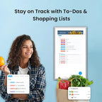 ApoloSign 27" Digital Calendar: Dual Mode Calendars with Google Play & Multi-calendar Sync, Electronic Planner & Chore Chart, Smart Touchscreen, Interactive Display for Family Schedule(Gray, 27-inch)