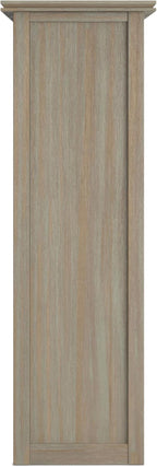 SIMPLIHOME Artisan Bookcase - 43 inch Tall 9-Cube Solid Wood Cube Organizer in Distressed Grey, Transitional Storage Bookcase for Living Room, Study Room or Office with Fixed Shelves and Tapered Legs
