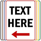 Custom Arrow,Custom Directional Sign, Left Arrow,36x48 Inches, Rust Free DiBound, Fade Resistant, Made in USA by My Sign Center
