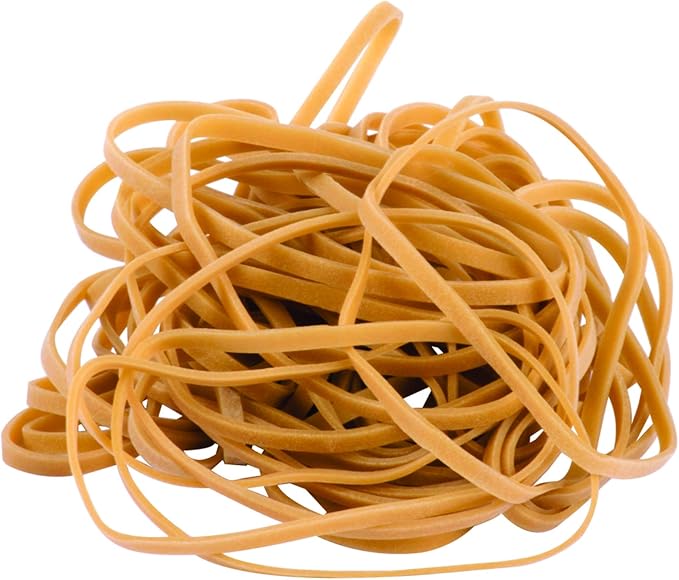 Rubber Bands, Rubber Band Depot, Size #117, Approximately 50 Rubber Bands Per Bag, Rubber Band Measurements: 7" x 1/8'' - 1/4 Pound Bag