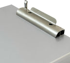 Saunders Metal Clipboard with Storage, Silver Single Layer Nursing Clipboard Folio, Legal Size Paper Organizer, Steel Clip with Self Locking Latch, Form Holder for Office, School & Work - Made in USA