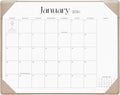 Cabbrix Desk Calendar 2026 with Desktop Mat, Simplified Medium Desk Pad Calendar 15" x 12" January 2026 to June 2027, Desk Blotter Calendar for Home School and Office (Apricot)