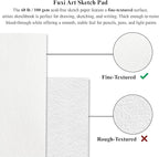 9 x 12 inches Sketch Book, Top Spiral Bound Sketch Pad, 4 Pack 100 Sheets Each (68lb/100gsm), Acid Free Art Sketchbook Artistic Drawing Painting Writing Paper for Kids Adults Beginners Artists