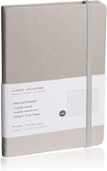 EMOMAS Lined Journal Notebook – Hardcover Notebook for Men & Women – Journals for Writing, Work, School, Home & Daily Notes, 160 Pages – Medium A5, 5.7"x8", 100 gsm Thick Paper (Grey)