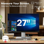 OMOTON Magnetic Computer Privacy Screen for 27 Inch 16:9 Aspect Ratio Computer Monitor, Hanging Removable Privacy Eye Protection Anti Glare Blue Light Shield Filter, Anti-Spy Protector
