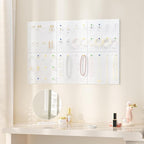 Neatsure Large Cork Board for Wall, 36" x 24" Bulletin Board with Pushpins, 6 Panels Felt Tiles Tack Push Pin Board for Office, Silver Gray
