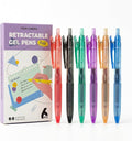 Four Candies 6Pack 0.5mm Black Ink Quick Dry Retractable Gel Pen Set, Cute Transparent Pastel Fine Point Note Taking Aesthetic lnk Pens, Comfort Grip Drawing Writing School Office Home