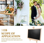 Holibanna Small Chalkboard with Stand 12 Inch Desktop Message Board for Home Bar Wedding Party Decoration Easy to Write and Clean