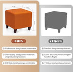 Edeco Ottoman with Square Cube Design, 16 Inch Footstools and Ottomans Small, Large Load Capacity, Square Foot Rest Ottoman for Living Room