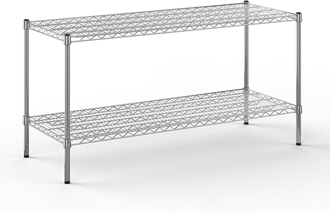 Regal Altair 21" Deep x 54" Wide x 27" Height Wire Shelving Kit | 2-Tier | NSF Commercial Storage Rack Unit