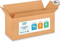 Medium Moving & Shipping Boxes 14"L x 6"W x 6"H (25-Pack) - Extra Strength 200 lb vs Regular - Corrugated Boxes for Packaging for USPS/FEDEX - Medium Moving Box - Carton Box by IDL Packaging