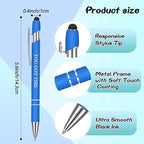 Zonon 12 Pcs Inspirational Pens Bulk Funny Ballpoint Pen with Stylus Tip Motivational Gifts for Valentine's Day Teacher Coworkers Nurse School Office Supplies(Rainbow Colors,Classic Style)