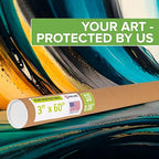 Paclord 3" x 60" Reinforced Kraft Paper Mailing Tube, Pack of 4 Tubes with 8 Caps – Secure USPS Approved Poster Tube – Cardboard Tube for Shipping and Storing Posters, Prints, Artwork, or Documents