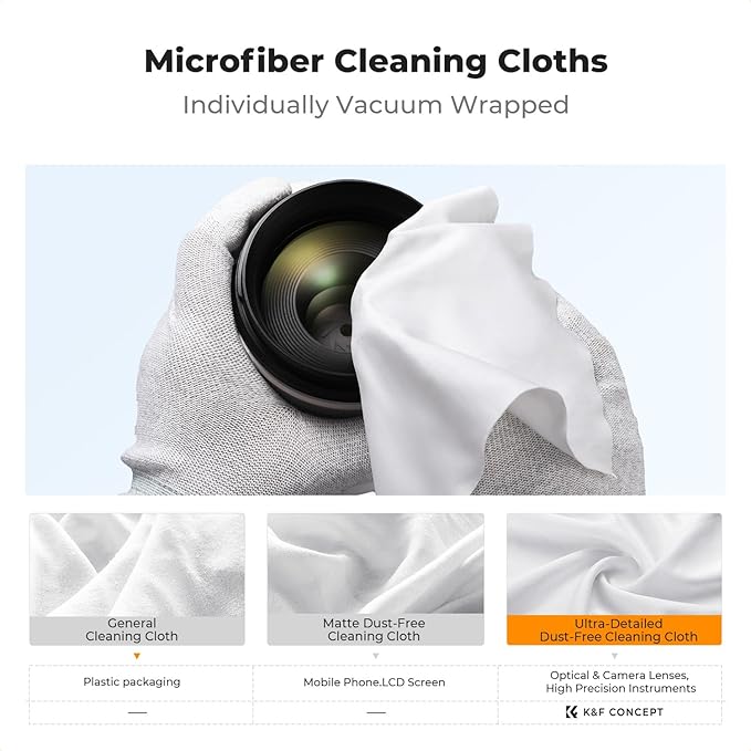 K&F CONCEPT Screen Cleaner Spray, with 2 Microfiber Cleaning Cloth, Touchscreen Cleaning Kit for LCD LED DVD TV, Smartphone, iPad, Laptop, Tablet Monitor, Computer Monitor, Electronic Devices (200ml)