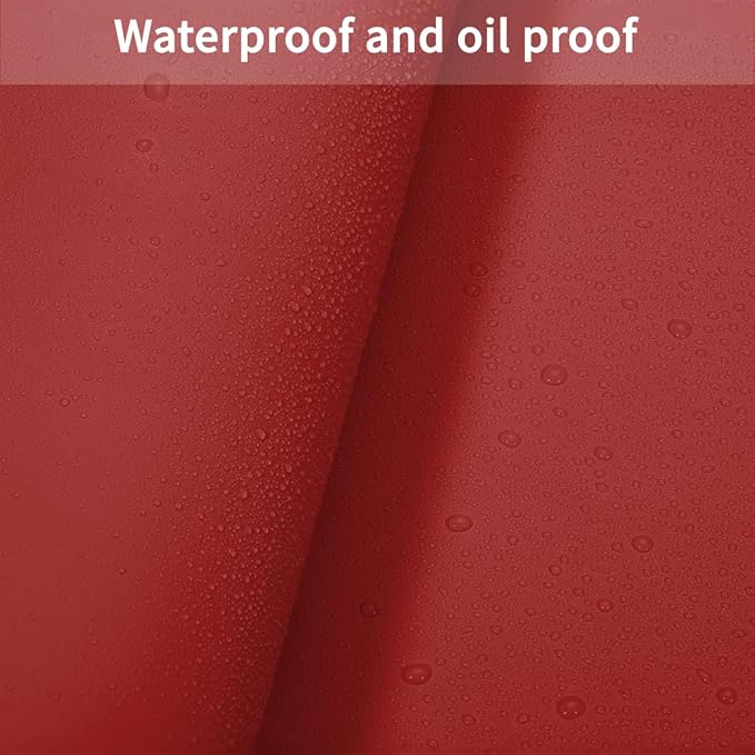 Zinkooat Table Protector Pad for Dining Room Table - Can Be Used On Both Sides Waterproof and Easy to Clean Good Flatness Used for Dining Table(Black+Wine Red 46x96)