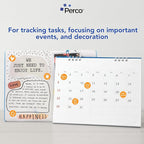 Perco Fluorescent Orange 1-Inch Round Circle Dot Sticker Labels - Multi-Roll Pack (3 Rolls, 1,000 Labels Each) - Permanent Adhesive, Vibrant Colors, Strong Hold - Perforated for Easy Use - Made in USA