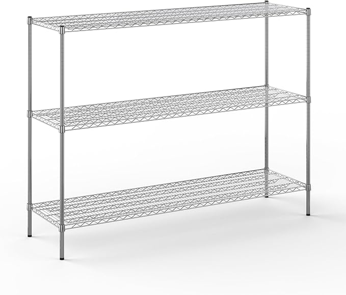 Regal Altair 21" Deep x 72" Wide x 54" Height Wire Shelving Kit | 3-Tier | NSF Commercial Storage Rack Unit