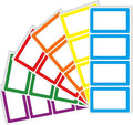 Yeachlaing 6 Color Name Tag Stickers, 240PCS Waterproof Stickers 3.5X2.25 Inch Name Labels for Office, School, Classroom and Home