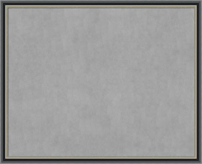 Amanti Art Black Framed Magnetic Board 35x43 X-Large Vision Board for use with Magnets, 100% Metal Sheet to Display Items as Office Decor or for Home Organization in mudroom, Kitchen or Kids Room
