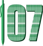 JIMMIDDA Ballpoint Pens Bulk - 107 Pcs Black Ink Pens in Bulk | 1.0 Medium Point Smooth Writing, Retractable No Bleed Ball Point Pen for Men Women (Green Barrel)