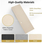 TONOR 4 PCS Large Acoustic Panel, 35.4″ * 11.8″ * 2.36″ 3D Fiberglass Sound Proof Panel with Full Self-adhesive, Decorative Echo Absorbing Wall Panel, for Studio, Living Room, Home, Office,Beige