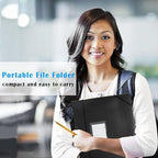 TRANBO 7-Pockets Hanging File Folder with Retractable Hooks for Filing Cabinet, Letter Size Expandable Accordion File Organizer with Elastic Band for File Frame or On-The-Go Use (6 Pack)