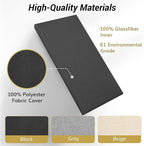 TONOR 4 PCS Large Acoustic Panel, 23.6″ * 11.8″ * 2.05″ 3D Fiberglass Sound Proof Panel with Full Self-adhesive, Decorative Echo Absorbing Wall Panel, for Studio, Living Room, Home, Office, Black