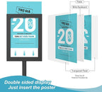 Relx Adjustable Outdoor Sign Holder Stand for Display - Floor Sign Stand with Base for Business Retail Events 8.5x11 inches