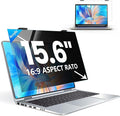 GUDTEKE Laptop Privacy Screen 15.6 inch, 9H Hanging Privacy Screen for Laptop for 16:9, Acrylic HD Eye Protection Anti Glare Blue Light Laptop Screen Privacy Filter