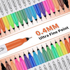 Affisure Permanent Markers, Ultra Fine Point Markers Set,16 Assorted Colors Work on Wood, Plastic, Paper, Metal, Stone, Glass for the Artist、Kids、Adult, 16 Count