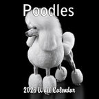 2026 Poodles Monthly Wall Calendar | Dog 2026 Wall Calendar 2025-2026