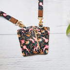 Cute Axolotl Badge Holder with Lanyard, Women's Lanyard Wallet, Id Badges Holder for Nurse, Teacher, Student, Office