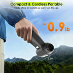 OVVGO Electric Compressed Air Duster, 300,000RPM Cordless Air Blower for Dust Removal, Duster/Vacuum 2-in-1 with 10 Speeds, 20000mAh Rechargeable & 5 Nozzles Dust Blower for PC, Keyboard, Car, Outdoor