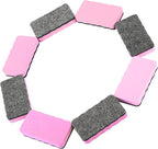 Dry Erase Erasers, 8 Pack Magnetic Whiteboard Eraser Chalkboard Eraser Dry Eraser for Classroom Office and Home (8pcs Pink)