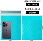 skardeco 6x10 Inch Teal Bubble Mailers 40 Pack Self-Seal Poly Padded Envelopes Suitable for Small Businesses to Package and Mail Jewelry Cosmetics, Electronic Products, Cards (Teal, 6x10-40)