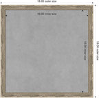 Amanti Art Silver Framed Magnetic Board 18x18 Small Vision Board for use with Magnets, 100% Metal Sheet to Display Items as Office Decor or for Home Organization in mudroom, Kitchen or Kids Room