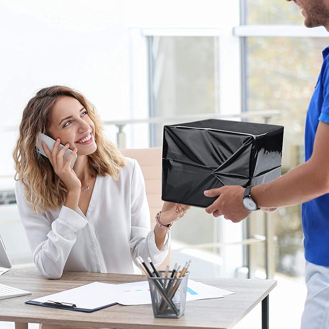 Fuxury Poly Mailers 19x24 Inch 1000 Pack, Bulk Shipping Bags for Clothing, Strong Adhesive Shipping Envelopes for Small Business Suppliers,Waterproof Mailers Poly Bags Mailing Envelopes Black