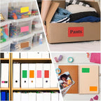 PATIKIL 1000Pcs Colored Coding Labels Stickers, 5x3 Inch Rectangle Inventory Stickers Self Adhesive Tags for Office Business Inventory Management Product Labeling Home Decor, Blue