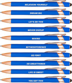CRME Best Nurse Ever Ballpoint Pens Retractable Pen Design Engraved Motivational Quotes Fluent Writing Nice Novelty Pens for Coworker Gifts